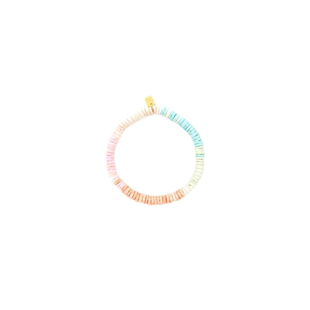 Pastel Puka Stretch Bracelet