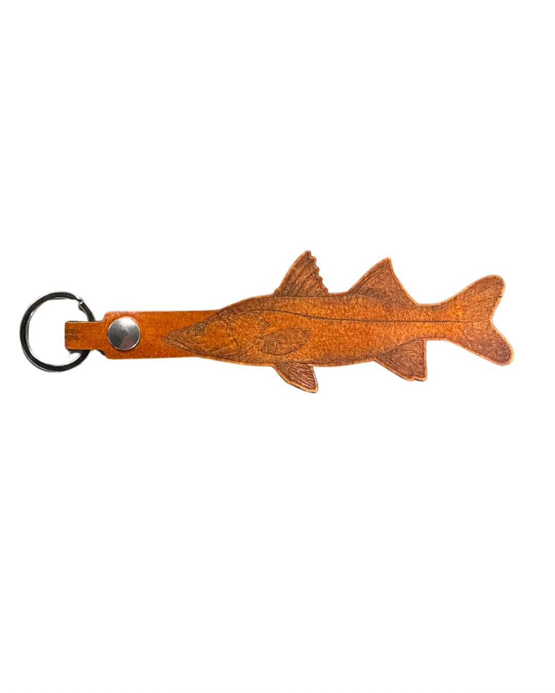Leather Snook Keychain