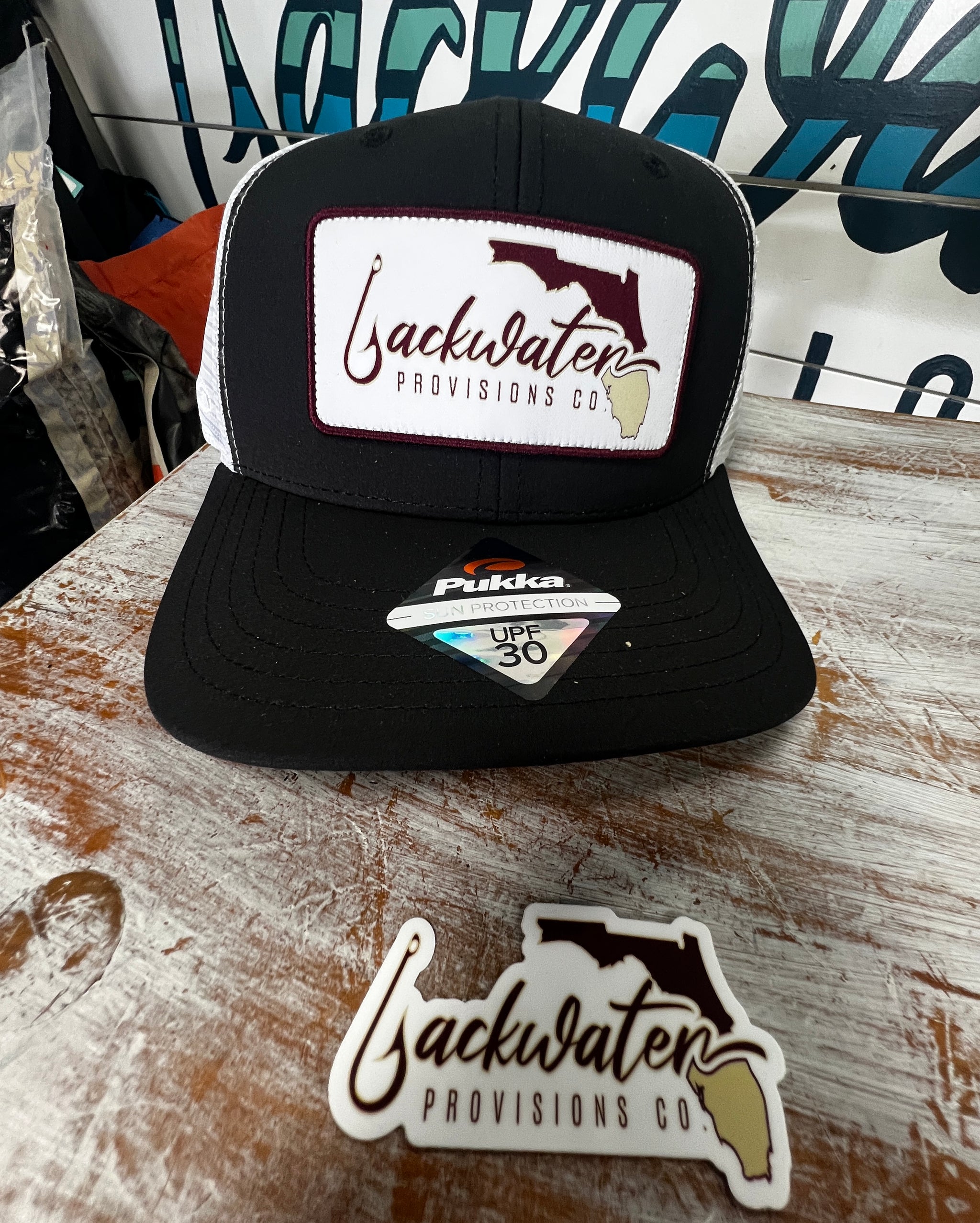 Garnet and Gold Logo Backwater Hat