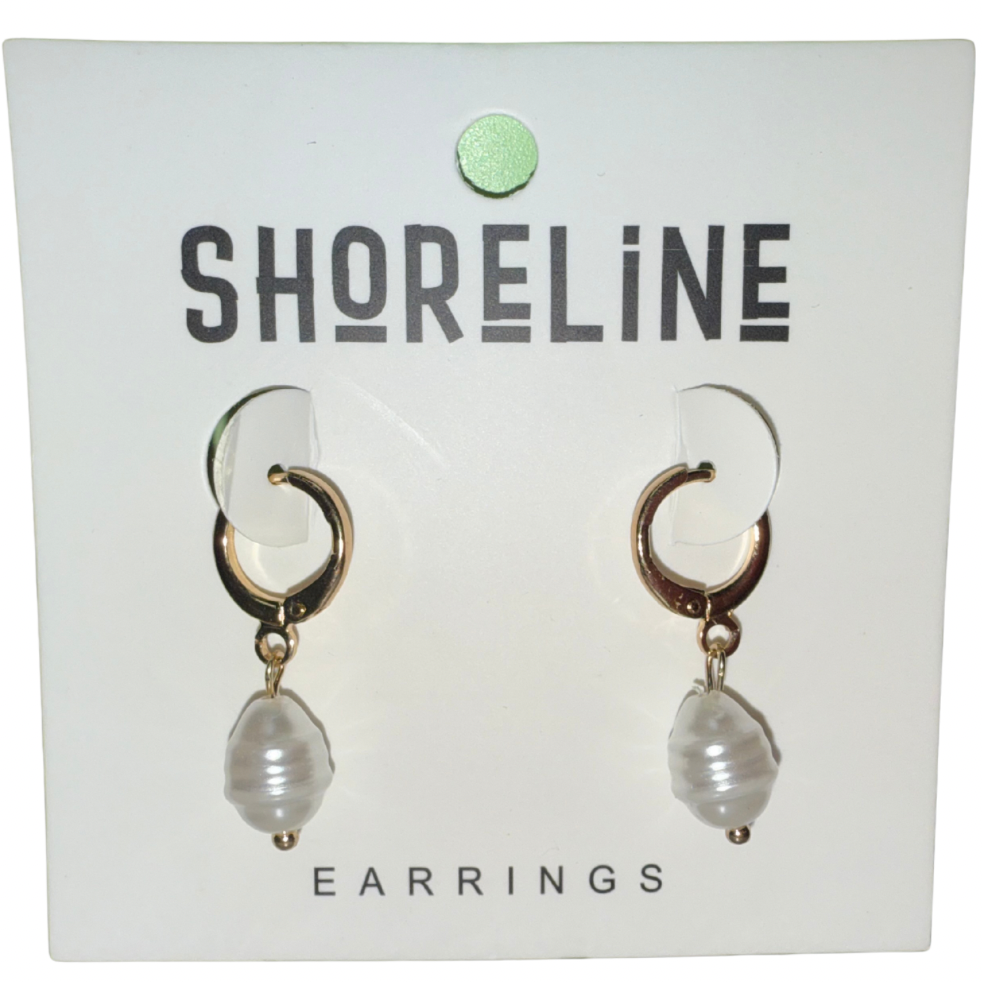 Pearl Hoop Earrings