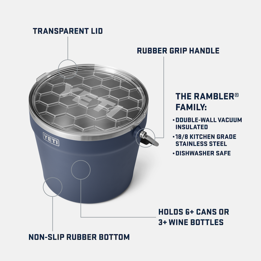 RAMBLER™ BEVERAGE BUCKET WITH LID