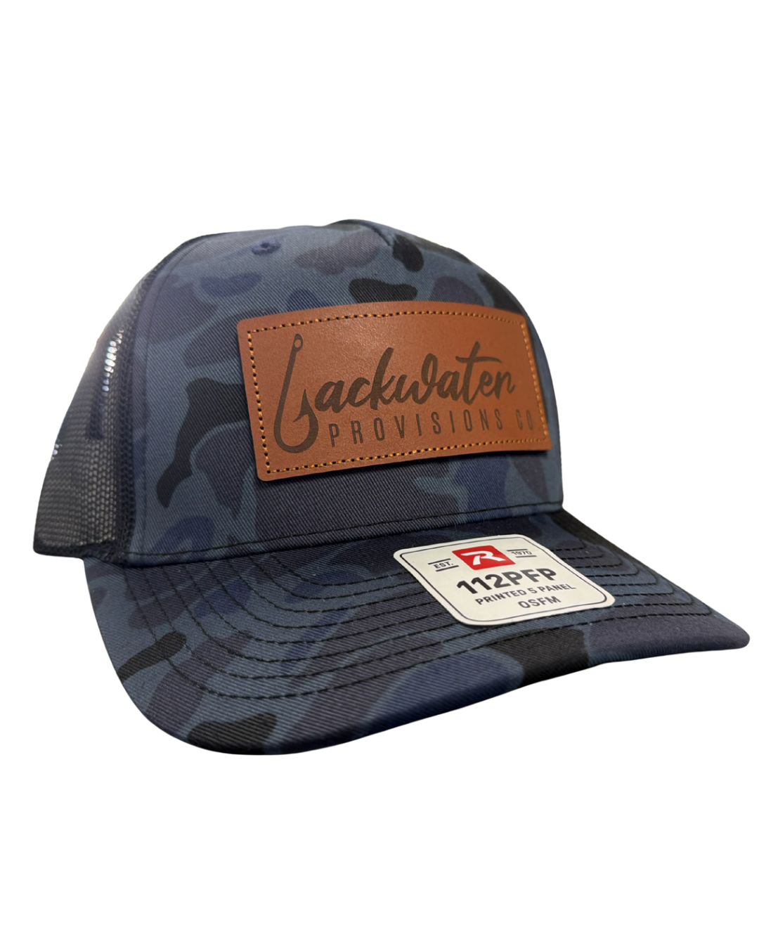Leather Logo Trucker Hat