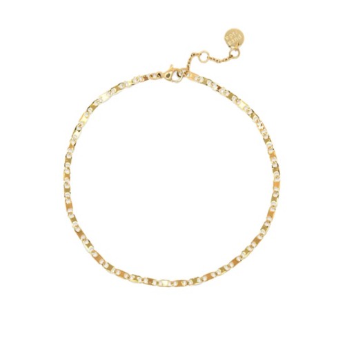 Surfrider Foundation Mirror Chain Anklet - Gold