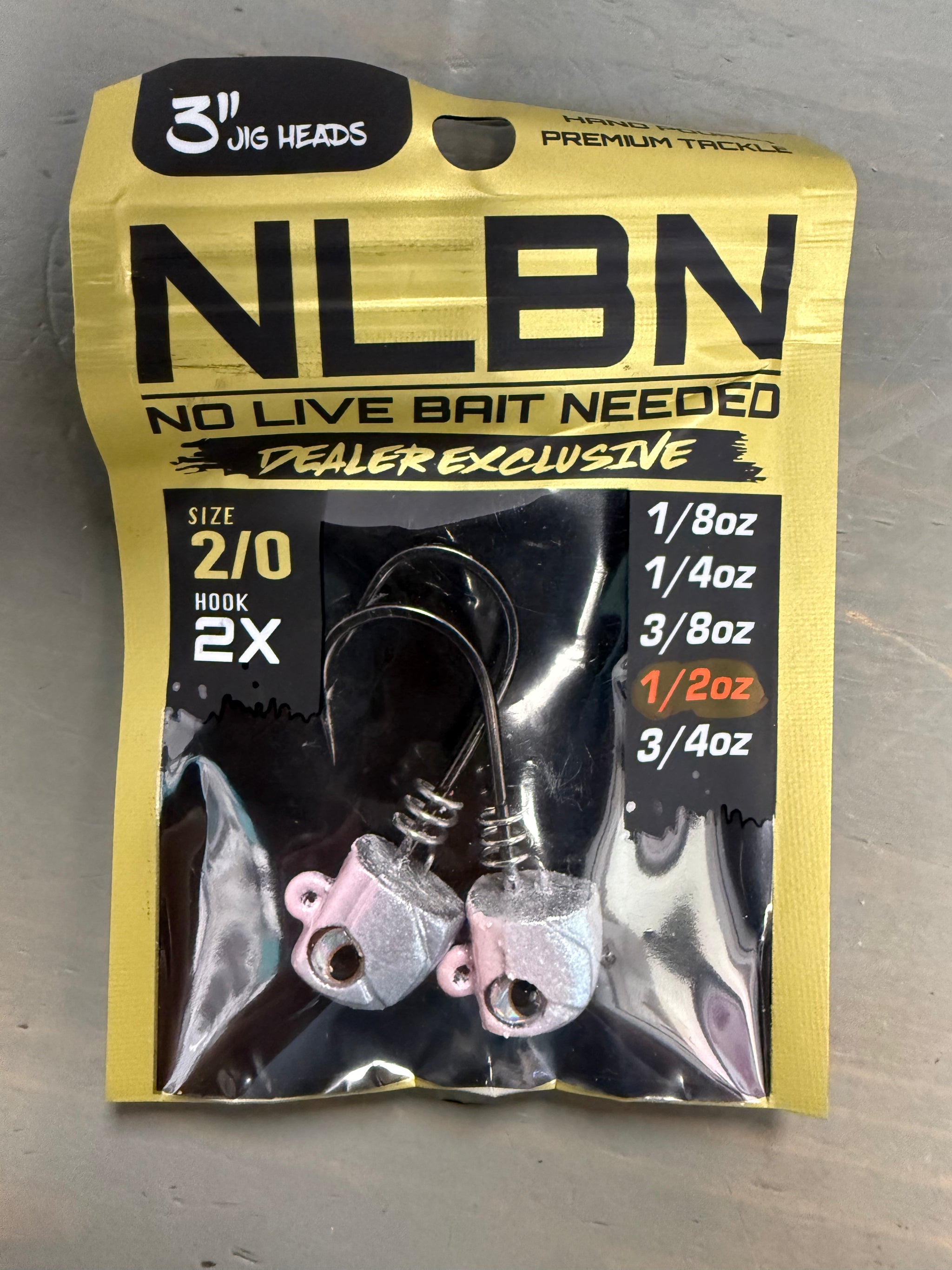 3" Jig Heads 1/2 oz