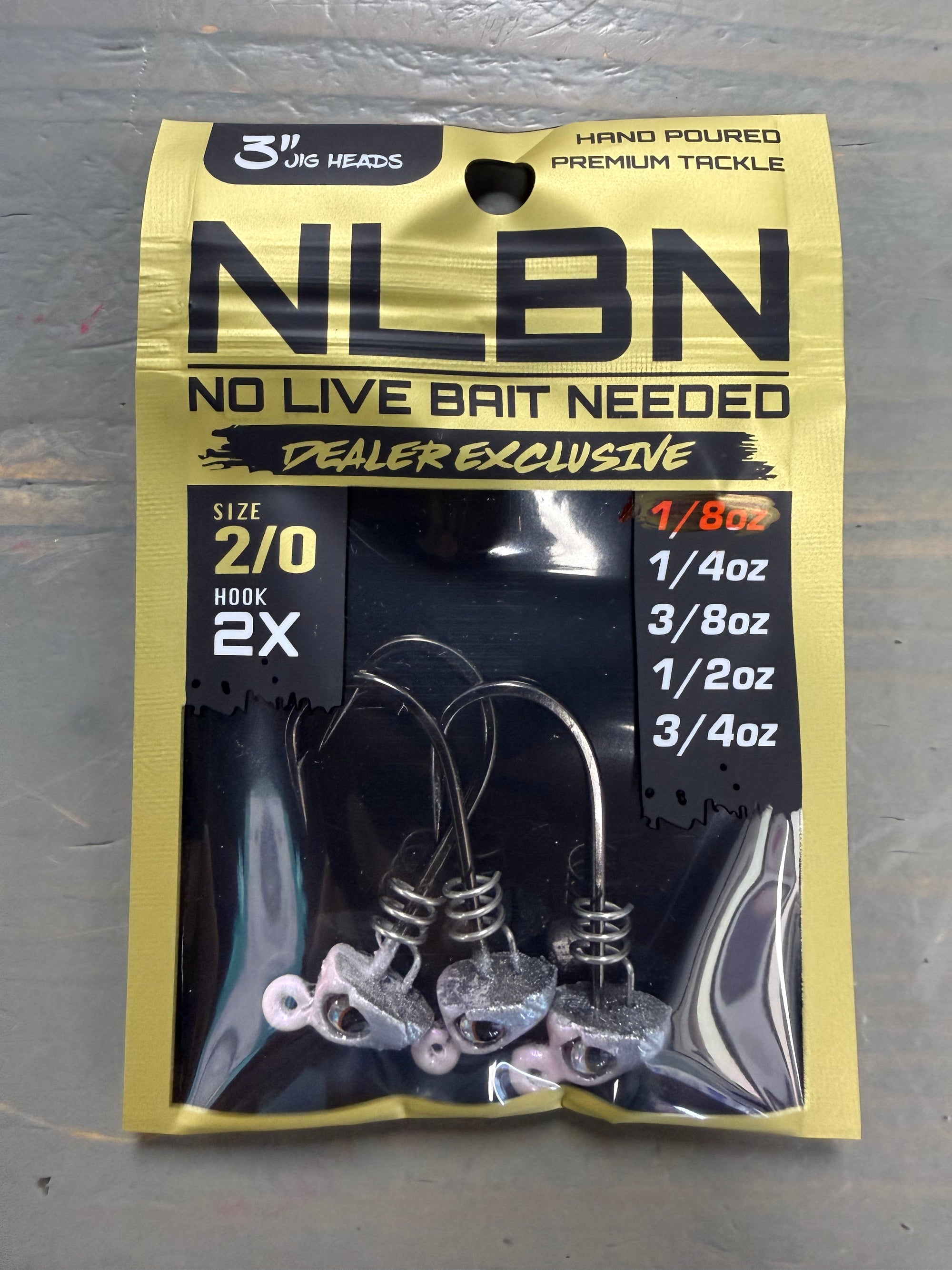 3" Jig Heads 1/8 oz