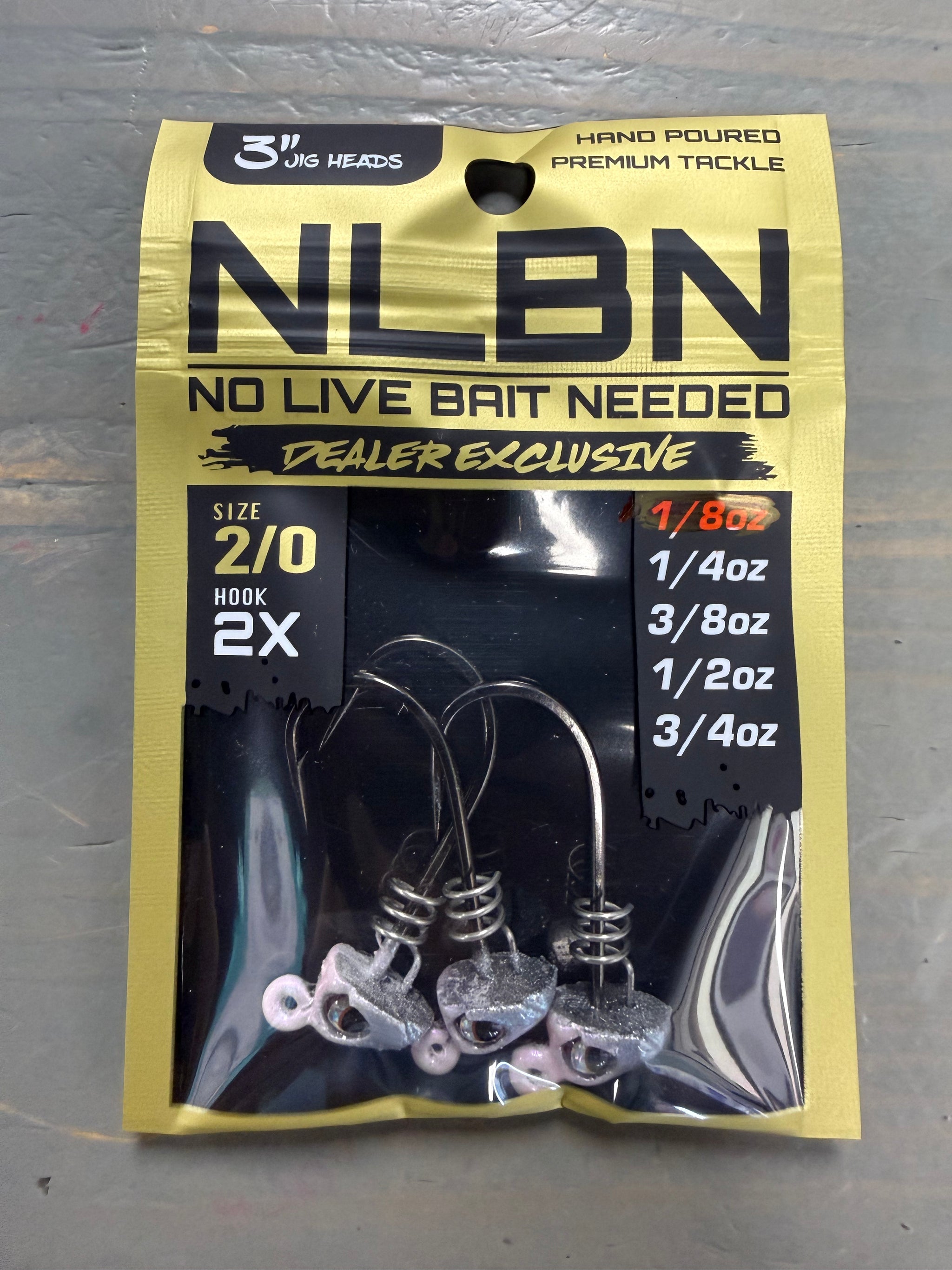 3" Jig Heads 1/8 oz