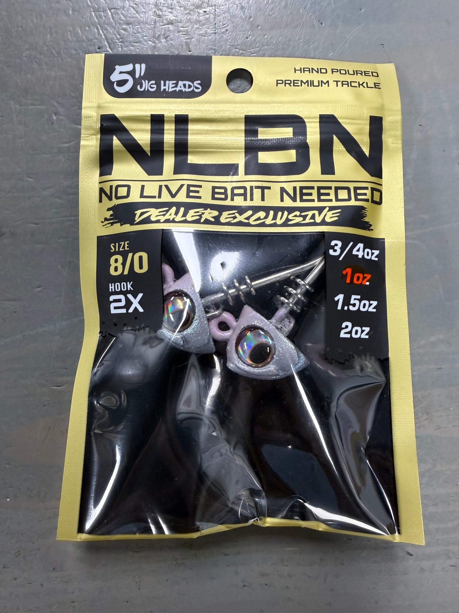5" Jig Heads 1 oz