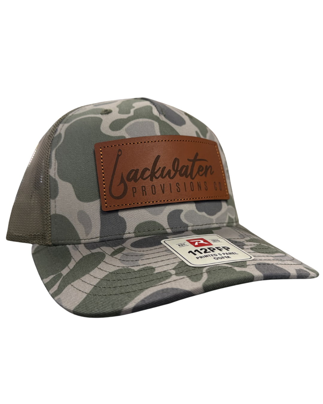 Leather Logo Trucker Hat