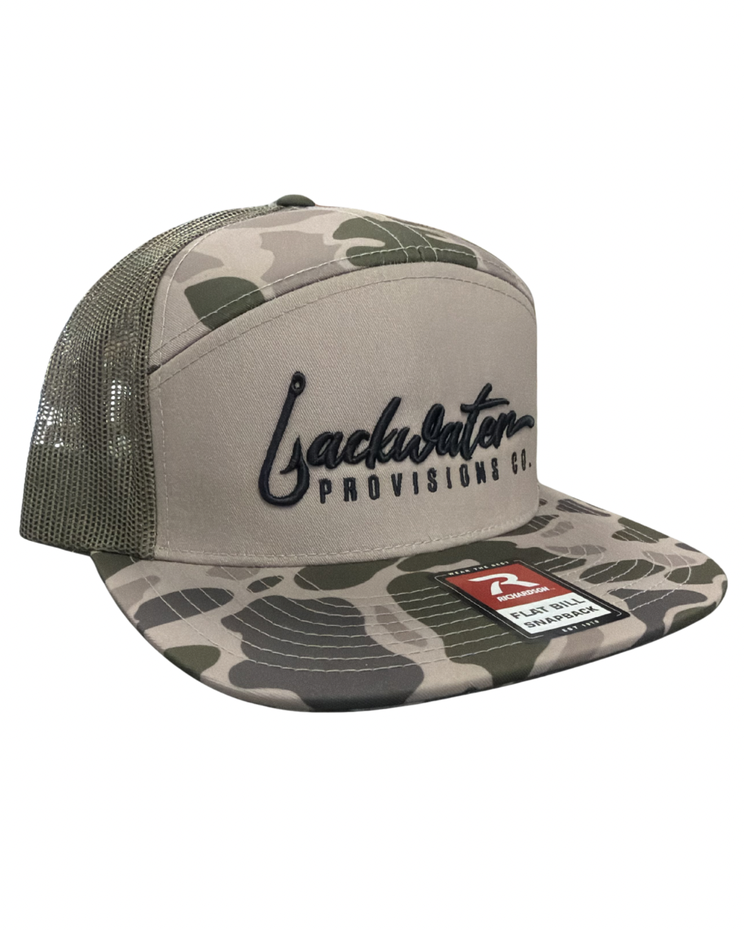 Flat Bill Snapback Logo Hat