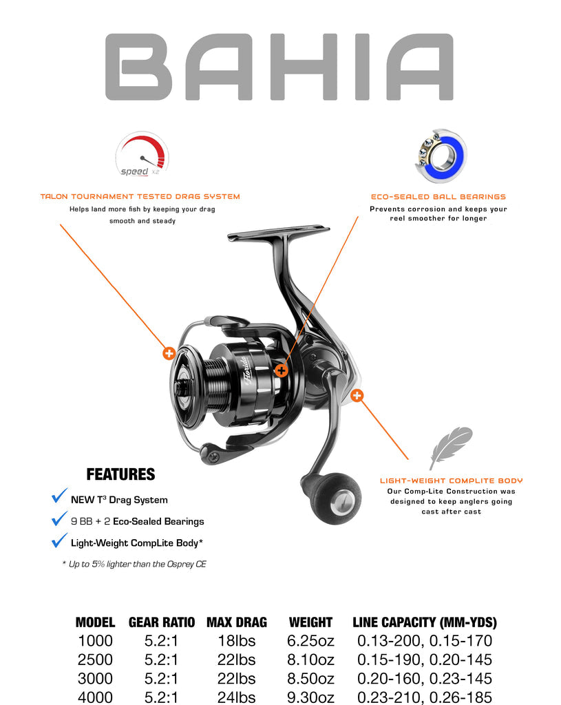 Florida Fishing Bahia 4000 Saltwater Spinning Reel Florida Fishing Bahia 4000 Saltwater Spinning Reel