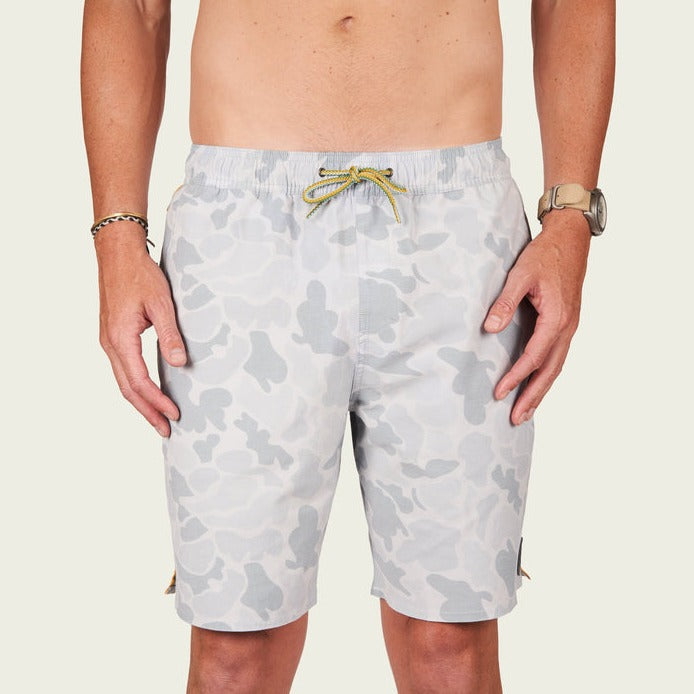 Boys Fulton Volley Shorts - Gray Mallard Camo