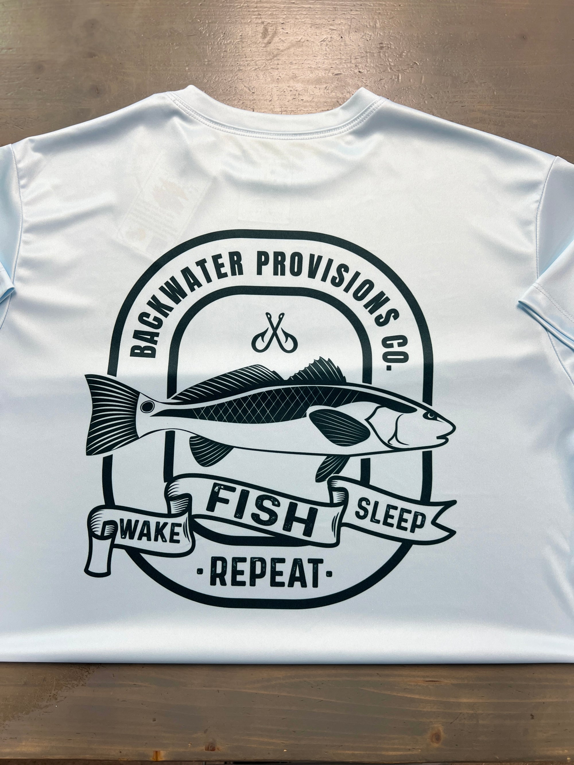 Wake, Fish, Sleep, Repeat S/S SPF 50 Performance T-Shirt