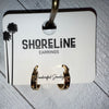 Seashell Engraved Hoop Earrings