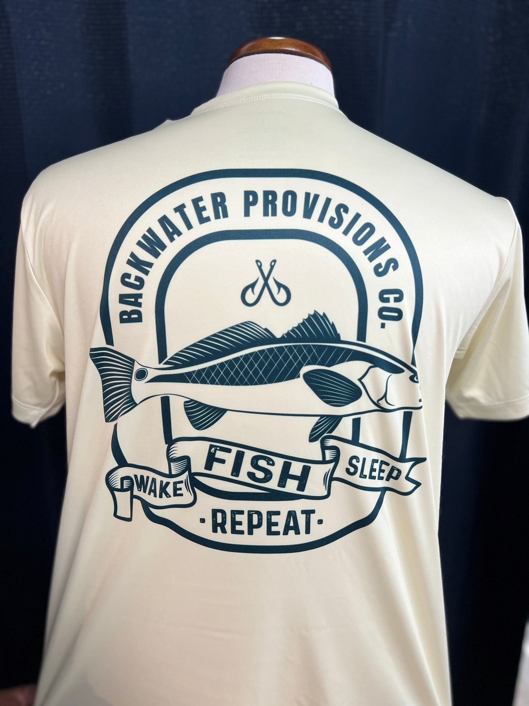 Wake, Fish, Sleep, Repeat S/S SPF 50 Performance T-Shirt