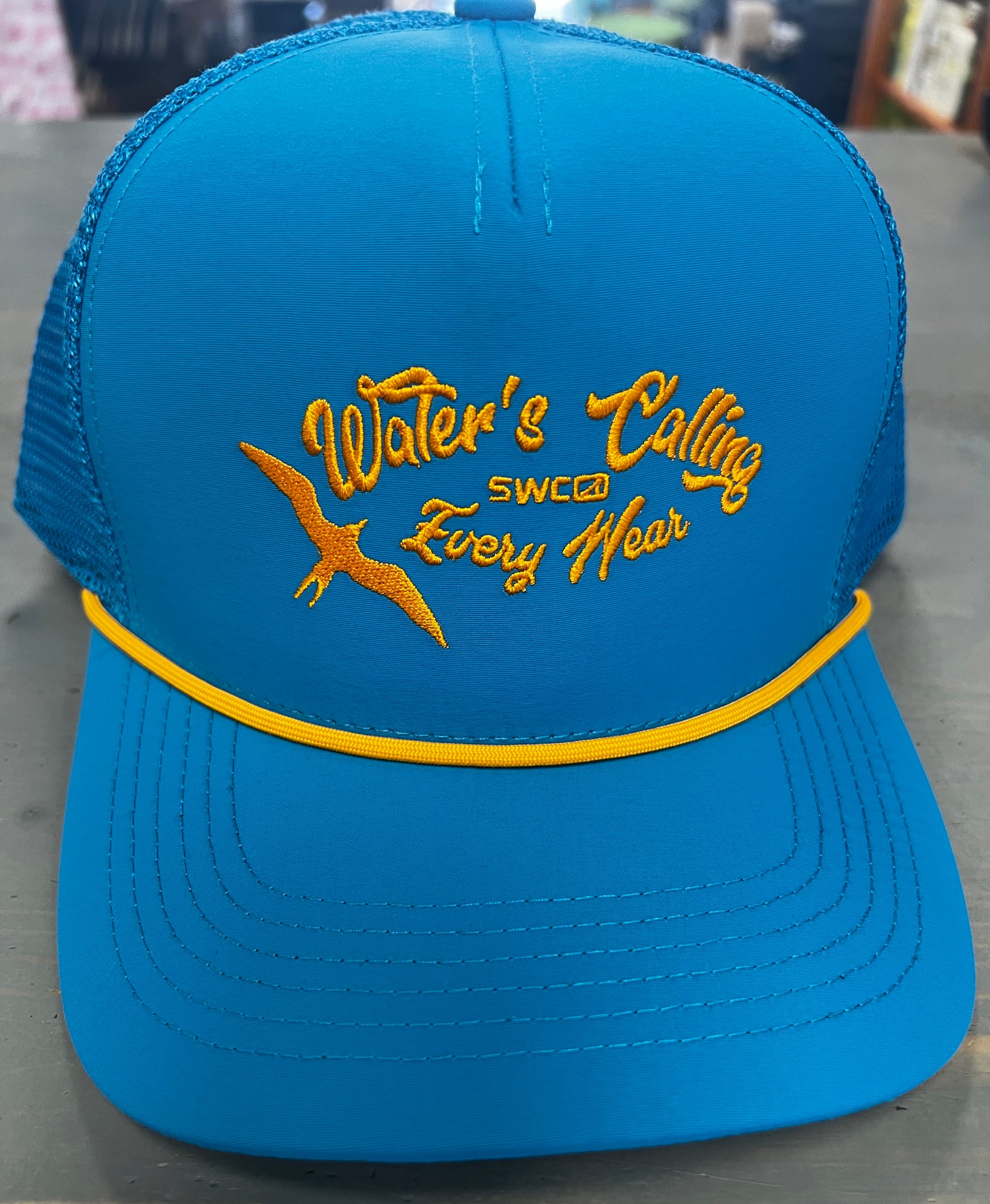 Water's Calliing Performance Trucker - Pro Blue