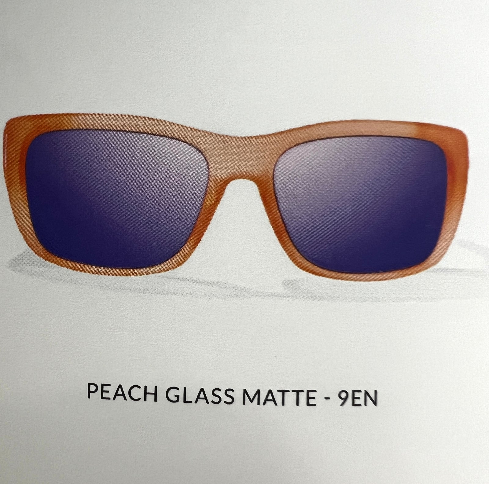 Annette Peach Frame/Blue Glass