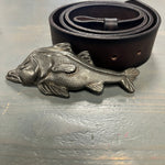 Custom Snook Leather Belt