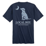Distressed Cobalt Dog & Moon T-Shirt