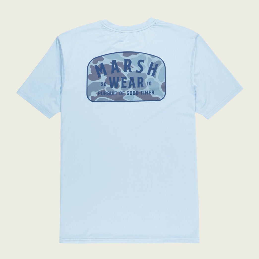 Men's Alton Camo Performance SS Tee Pearl