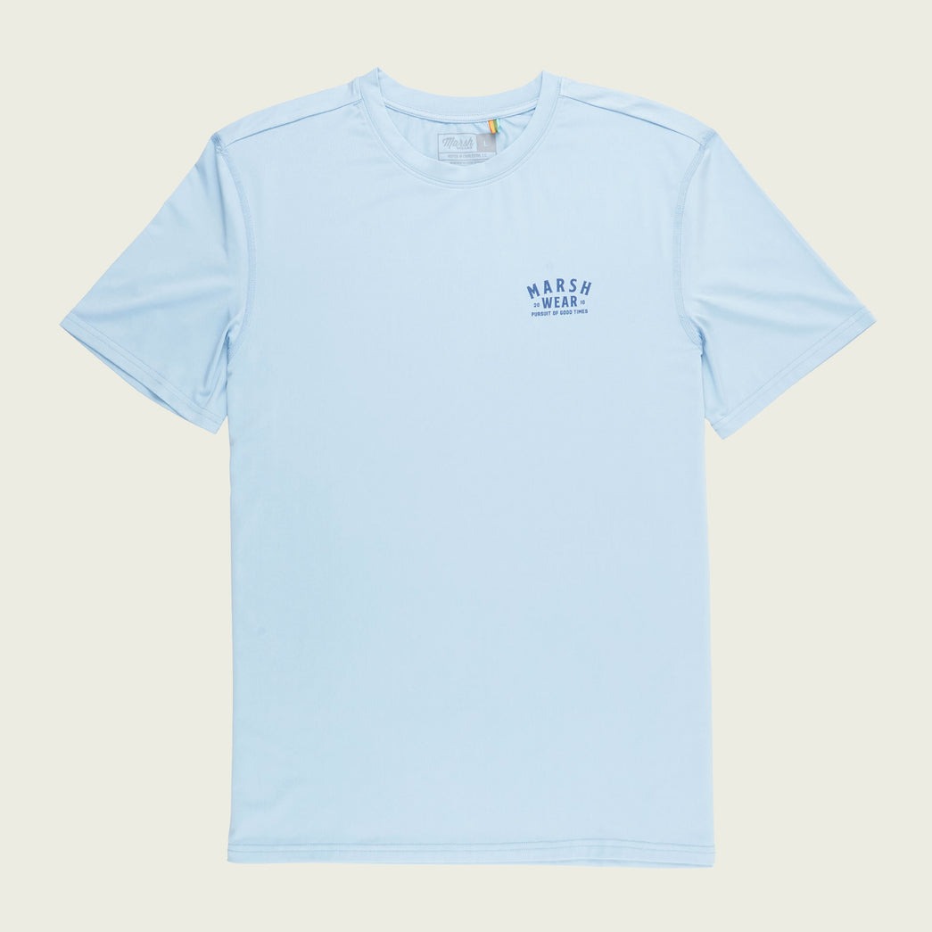 Men's Alton Camo Performance SS T-shirt Pearl