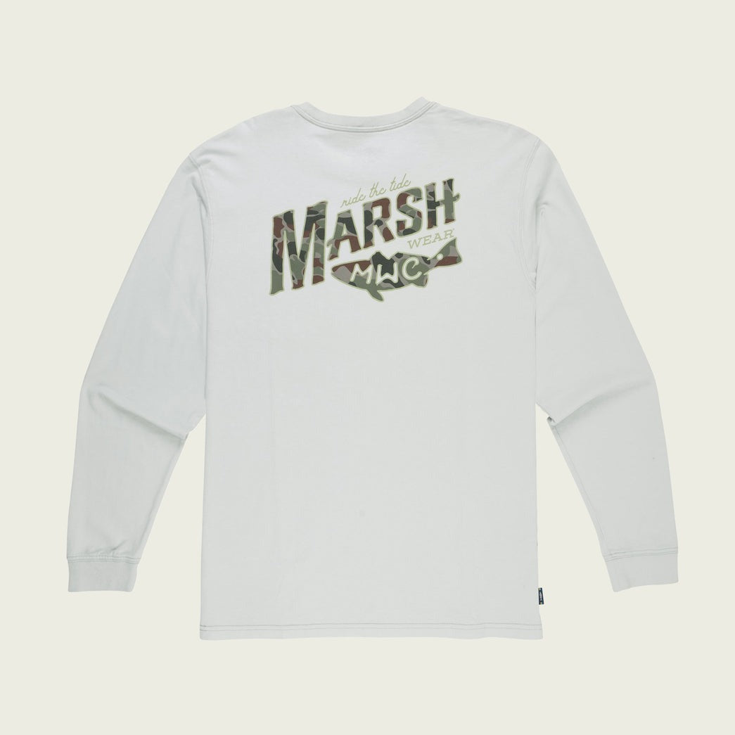 Men's Sunrise Marsh LS Tee Silver