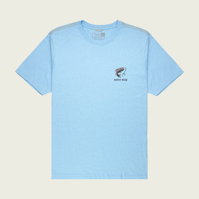 Fly Tee Shirt - Blue Steel Heather