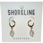 Pearl Hoop Earrings