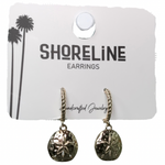 Sand Dollar Hoop Earrings