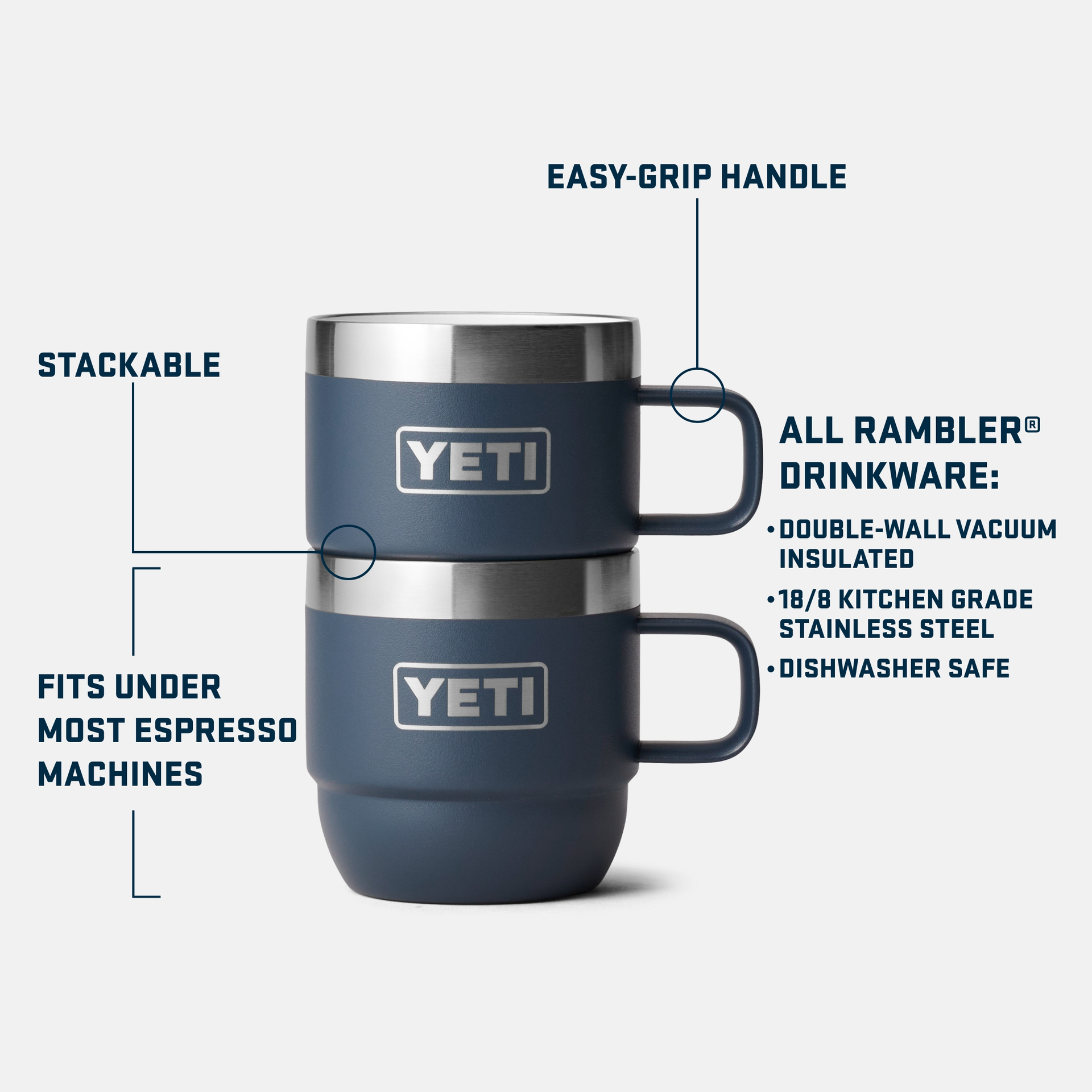 Rambler 6oz. Stackable Cups