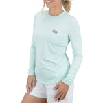 Women's Air-O Mesh LS Performance Shirt - Moonlight Jade Heather