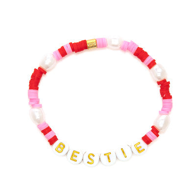 Vinyl Stretch Bestie Bead Bracelet