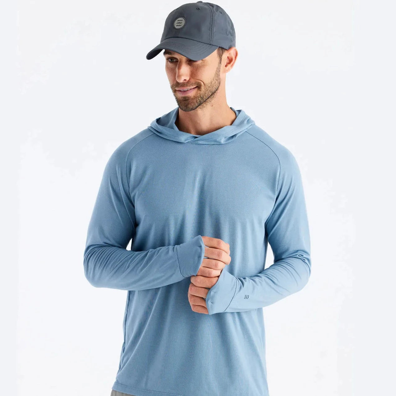 Men's Elevate Hoodie Blue Fog