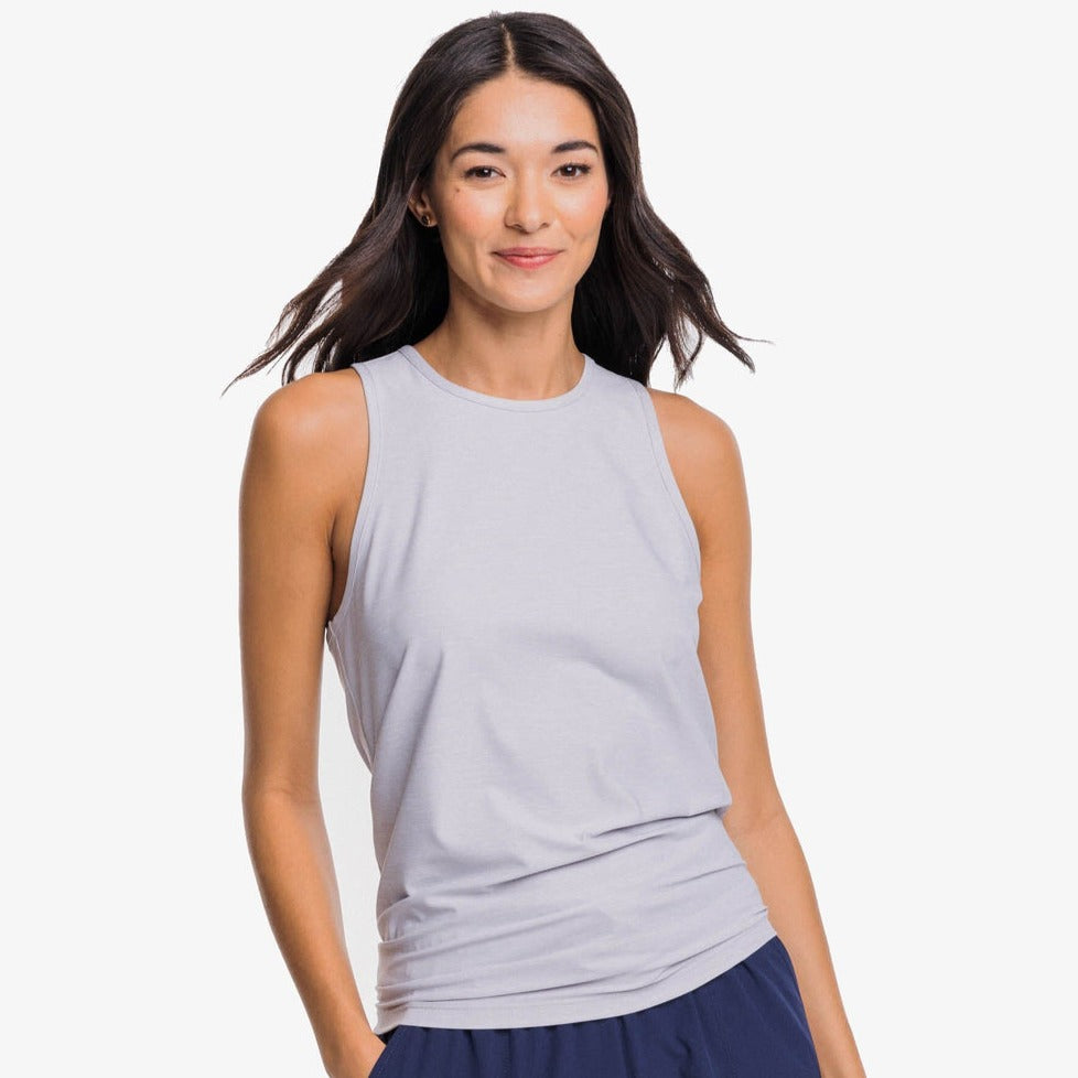 Cora brrr°®-illiant Tie Back Tank Platinum Grey