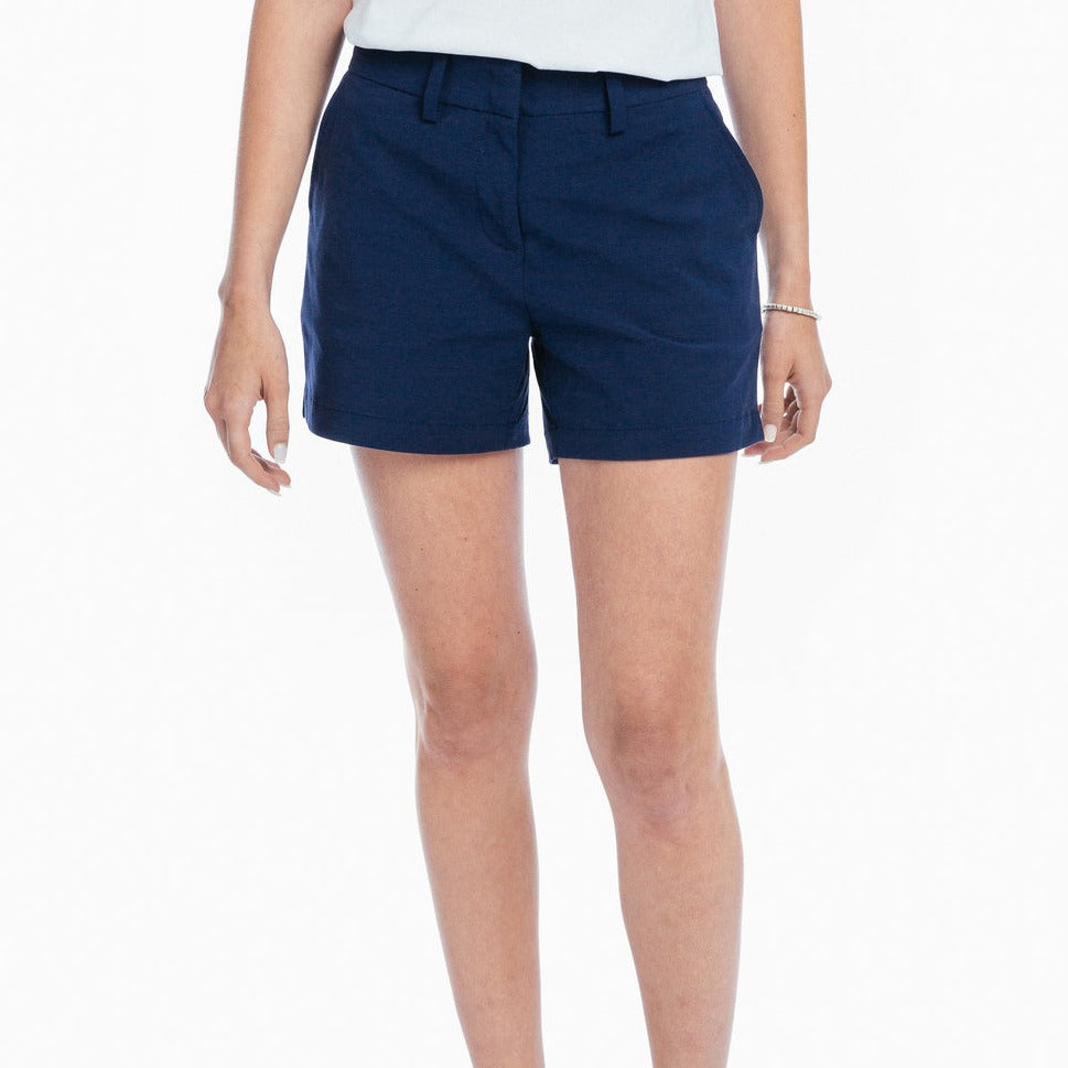 Womens 4" Inlet Shorts Nautical Navy