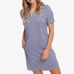 Kamryn brrr°® Intercoastal Gingham Dress Nautical Navy