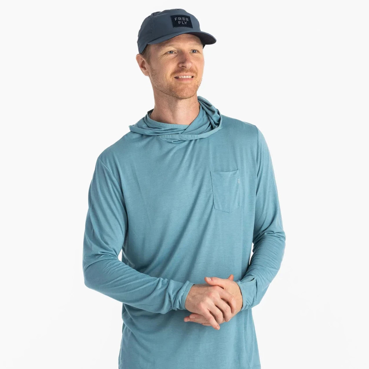 Men's Bamboo Lightweight Hoodie Tidewater