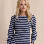 Women's L/S Molley Stripe Rib Top