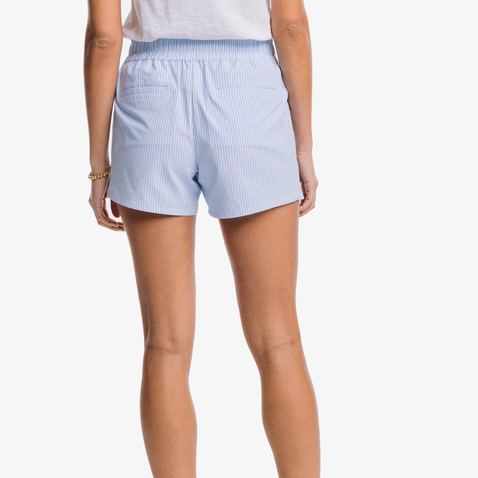 Women's Neeley Brrr°® Skip Stripe Performance Short Sky Blue